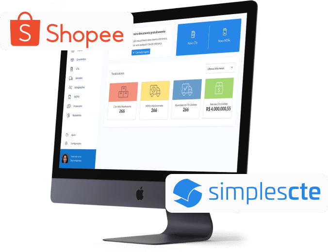 Emissor de CTe integrado à Shopee